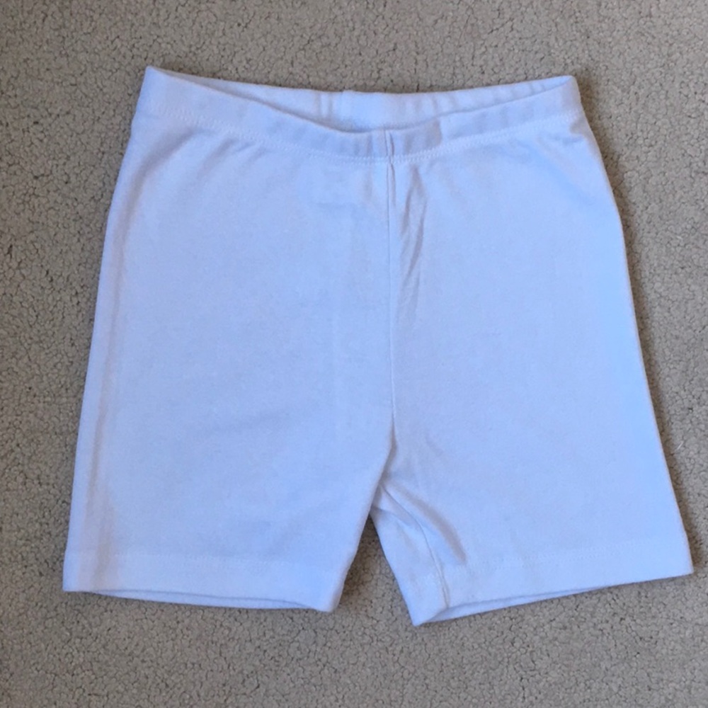 Girls City Threads White Cartwheel Shorts NWOT 5
